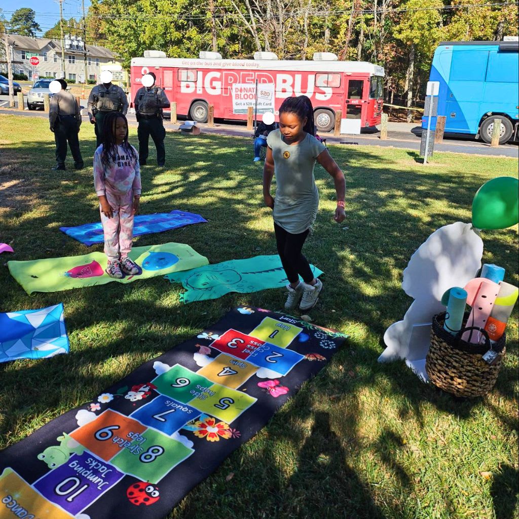 The Affirmation Hopscotch in action